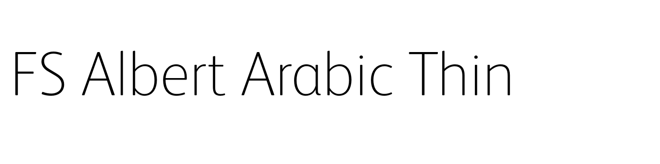FS Albert Arabic Thin